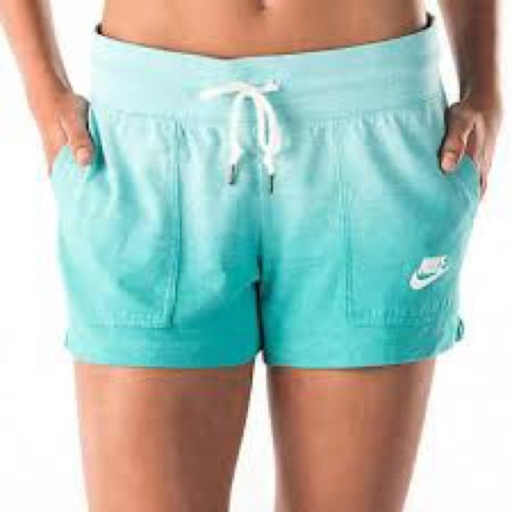 Nike Women's Teal Ombre Athletic Shorts